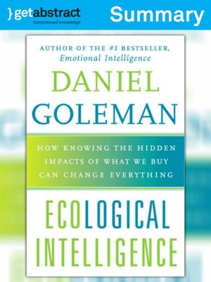 cover image of Ecological Intelligence (Summary)